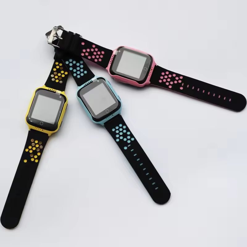 Montre connectée GPS pour enfants Q529 avec lampe torche, appareil photo, écran tactile 1,44", GPS, LBS, appel SOS, localisation et surveillance sonore pour bébé Q528