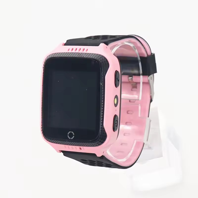 Montre connectée GPS pour enfants Q529 avec lampe torche, appareil photo, écran tactile 1,44", GPS, LBS, appel SOS, localisation et surveillance sonore pour bébé Q528