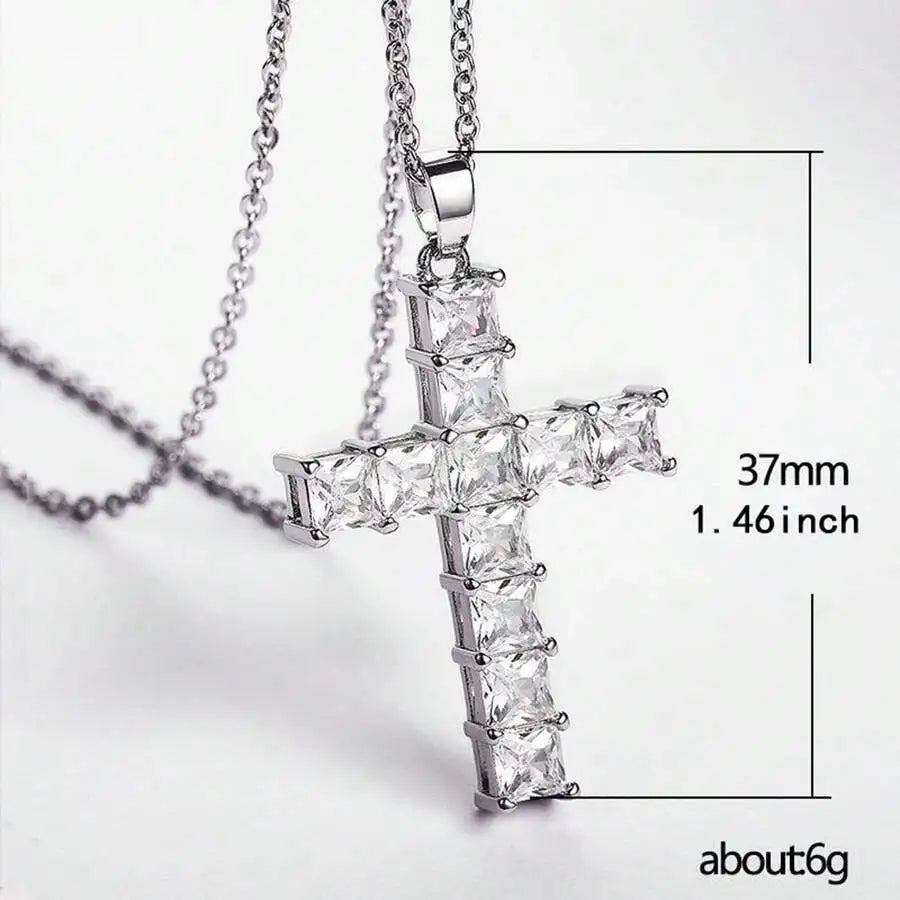 Trendy Gold Cross Pendant Necklace