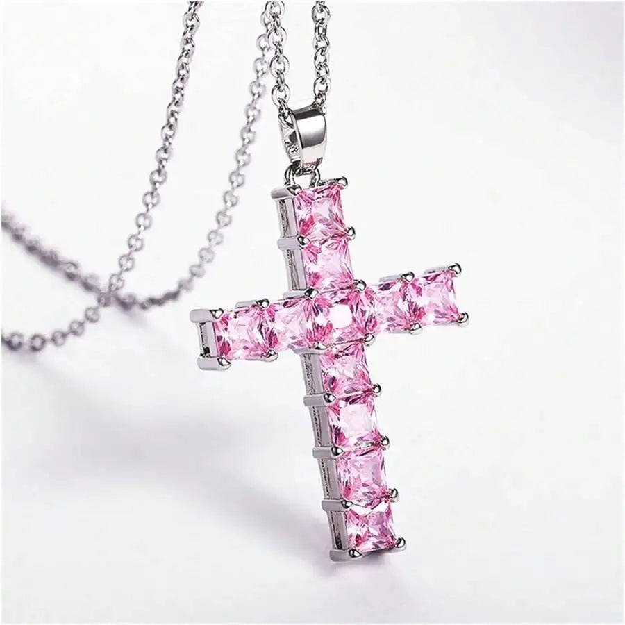 Trendy Gold Cross Pendant Necklace